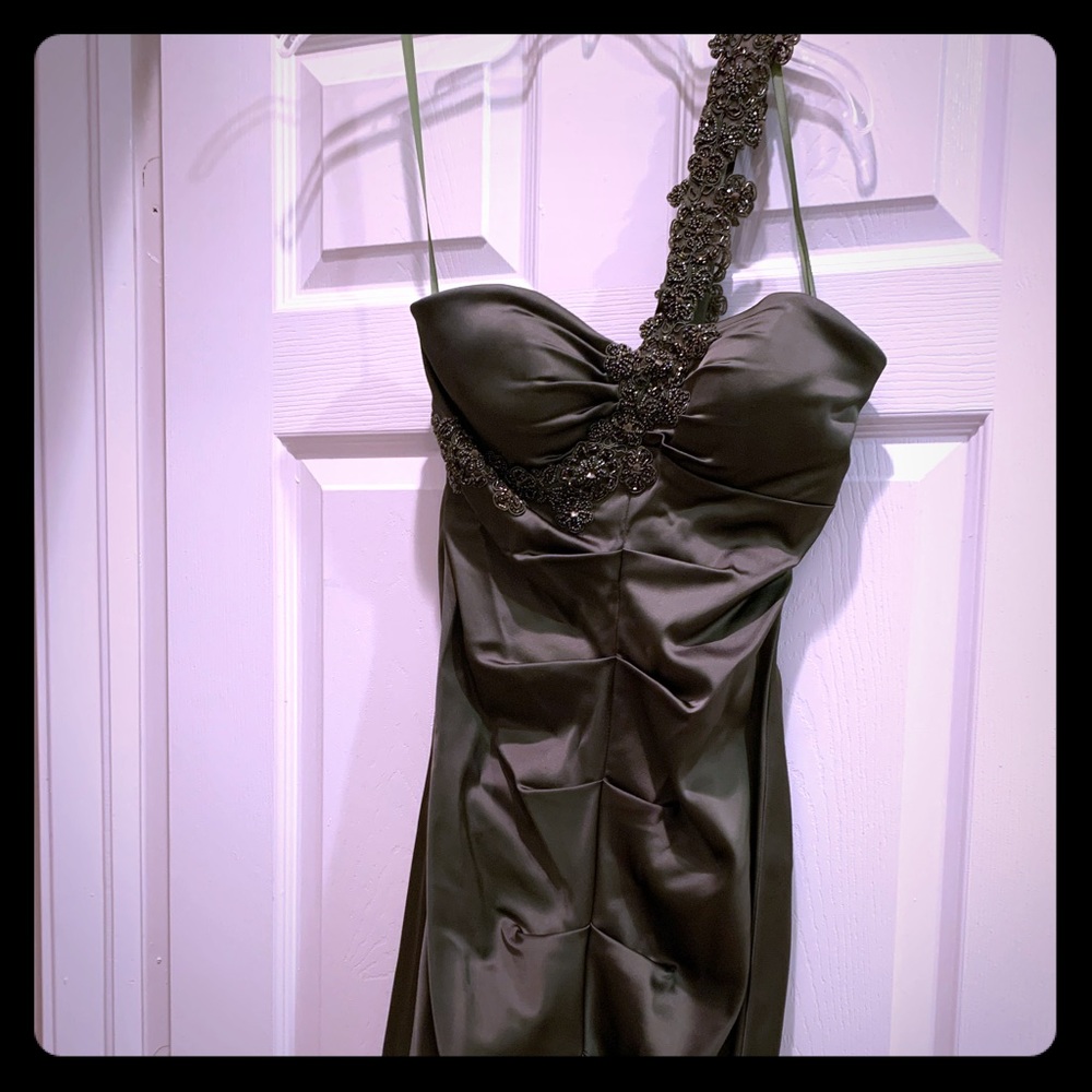 CACHE Short Dress in Charcoal Black Size 8